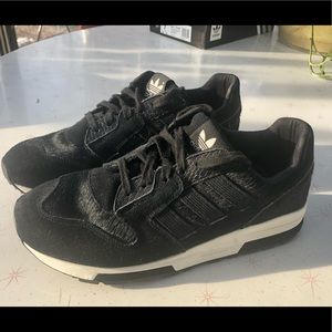 Adidas pony hair sneakers.